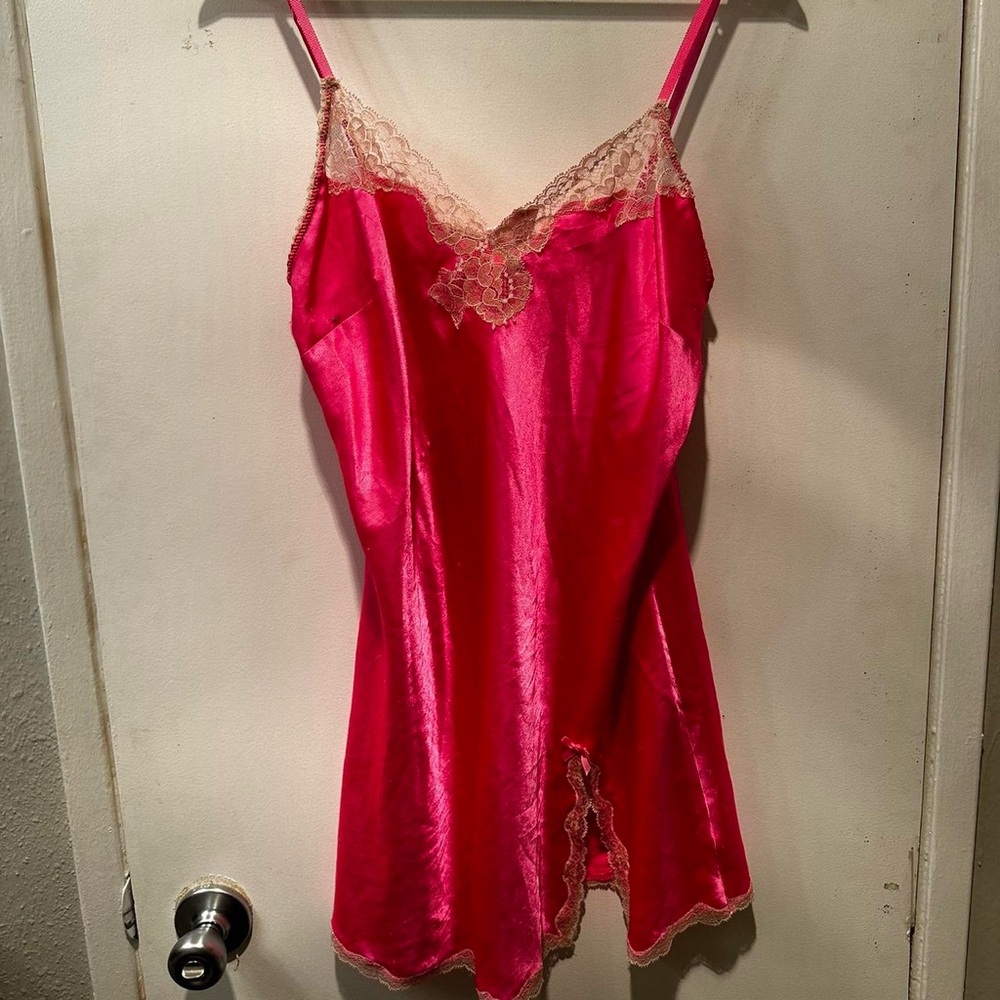 Victoria’s Secret hot pink slip dress